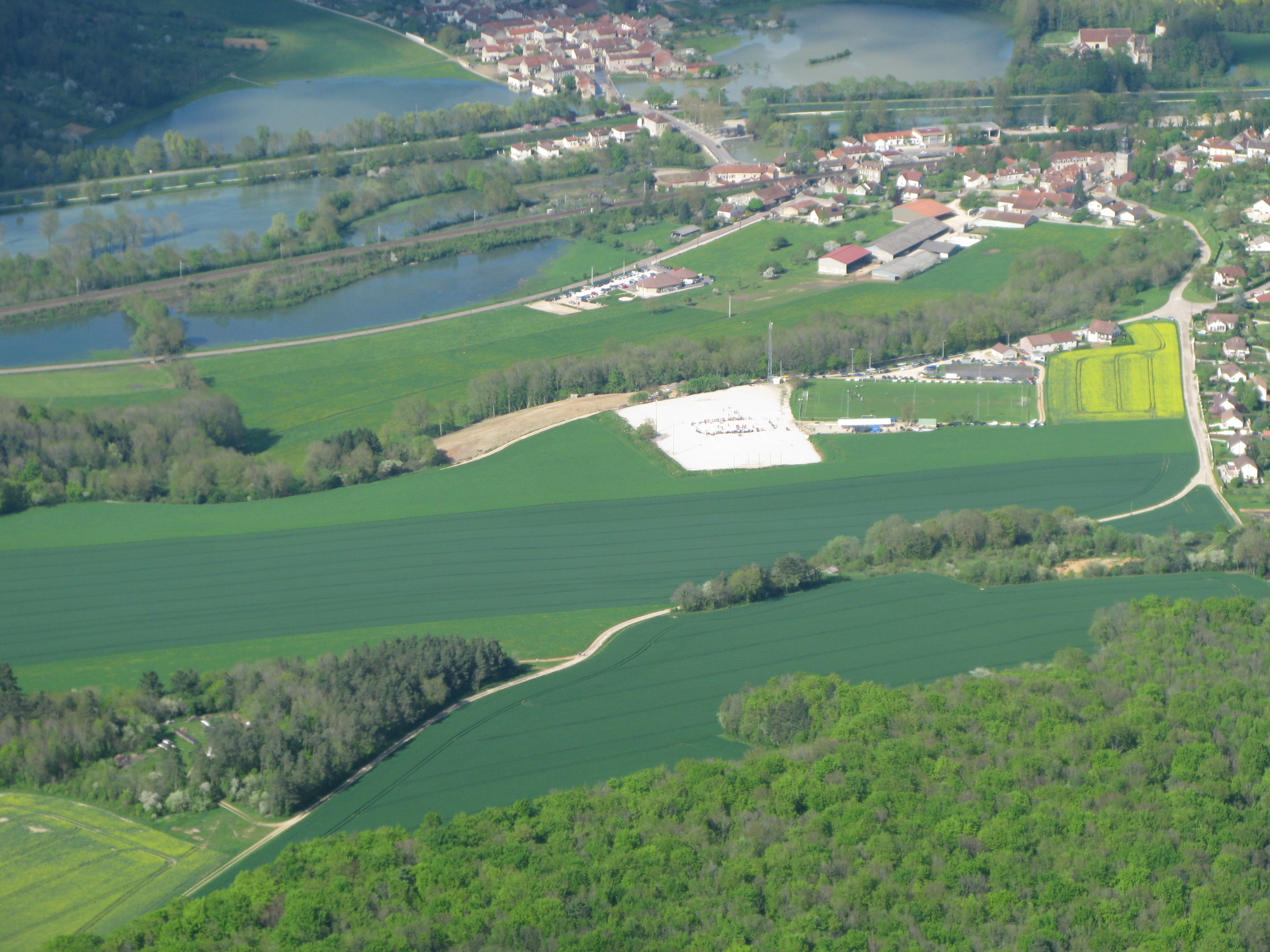 Crue de la Brenne, en mai 2013, à Saint-Rémy en Côte d'Or